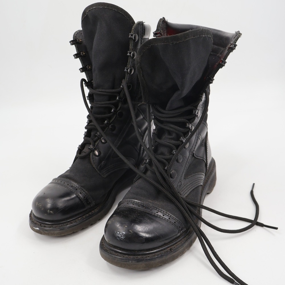 Corcoran 17257 Jump Boots Mens 8 Black Leather Textile Tactical Made in USA